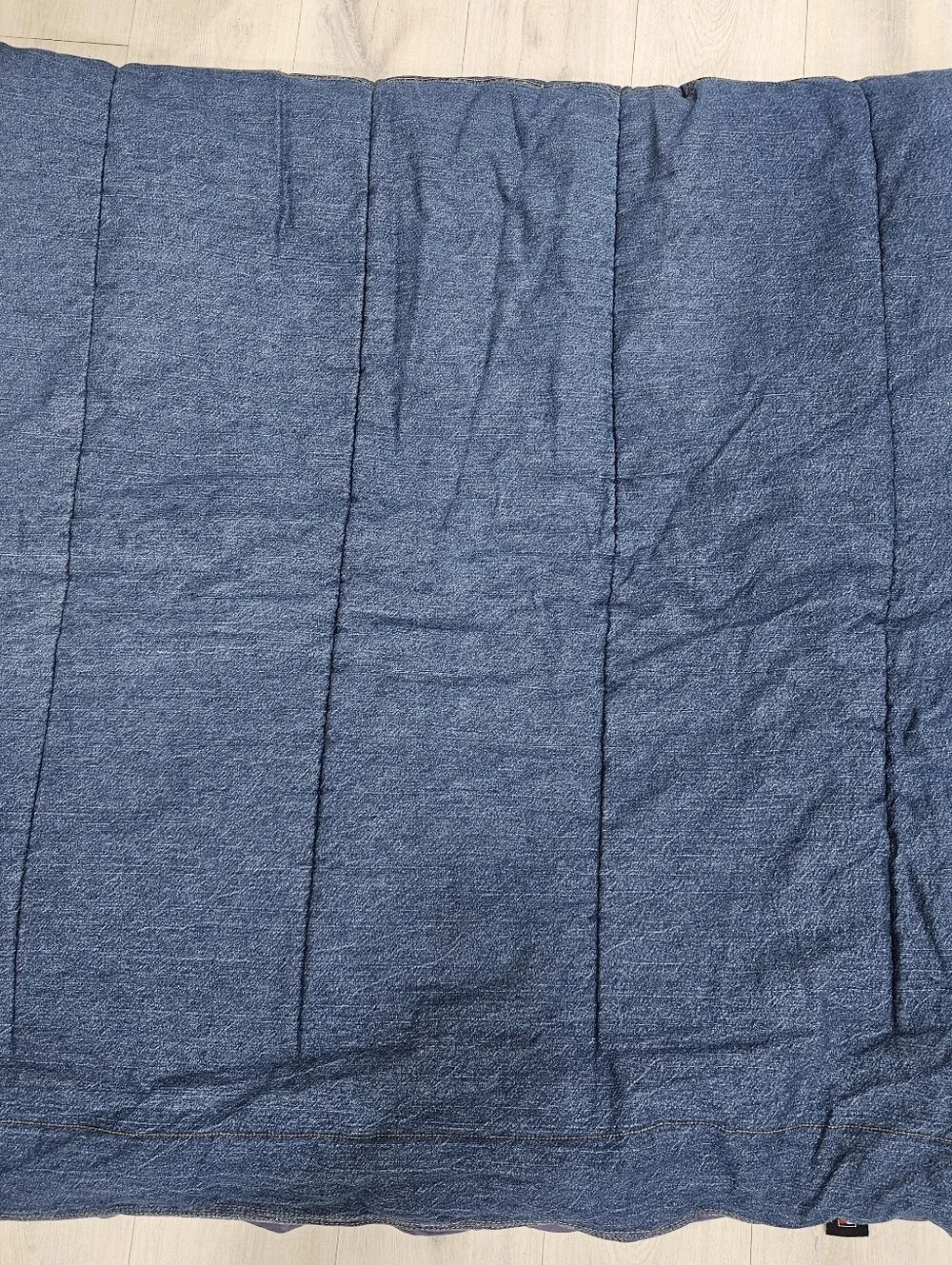 VTG Tommy Hilfiger QUEEN Denim Comforter Blue Jeans Cotton Reversible Preppy 90s